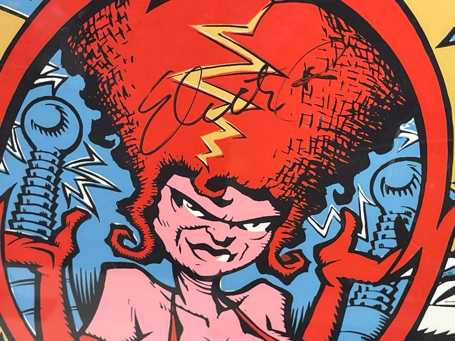 Girly Freakshow Rock Band Poster Signed By Band Members Sylmenstra Hymen Gwar Framed 25 X 29 [Photo 8]