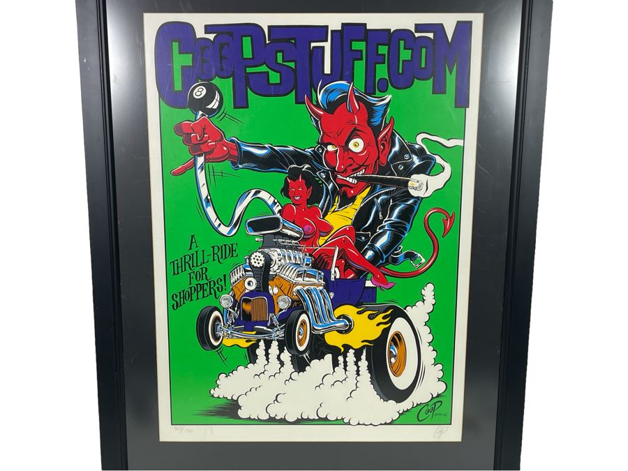 Limited Edition Hand Signed Poster CoopStuff.com Hand Signed By Coop (Chris Cooper) Framed 31.5W X 39.5 [Photo 2]