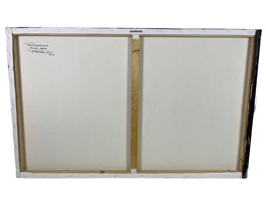 Signed Limited Edition Print On Canvas Titled 'The Approach' 2014 48W X 30H [Photo 9]