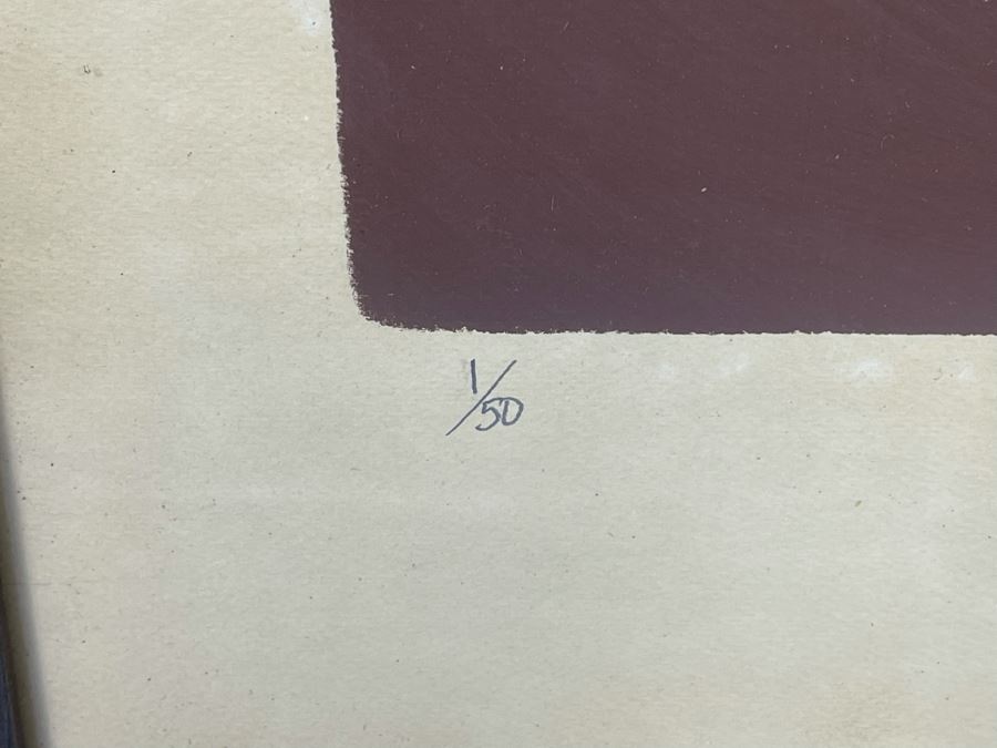 Limited Edition 1 Of 50 Print 25W X 31.5H Signed C Bennett Titled 'Daydream' Framed  [Photo 7]