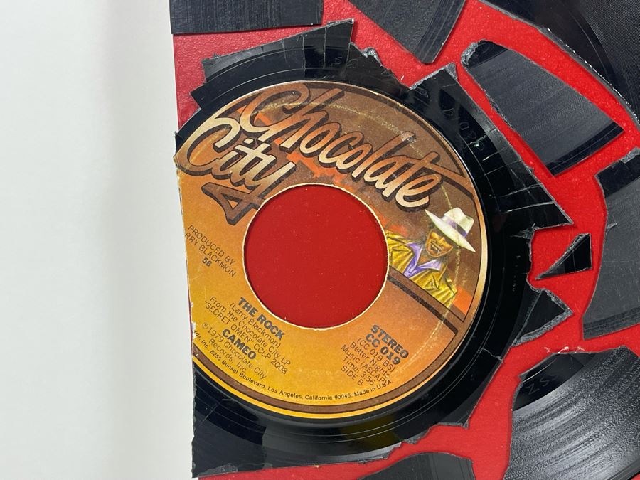 One Of A Kind 45 Vinyl Record Collage Signed Philip Pane 2016 23.5 X 18 [Photo 9]