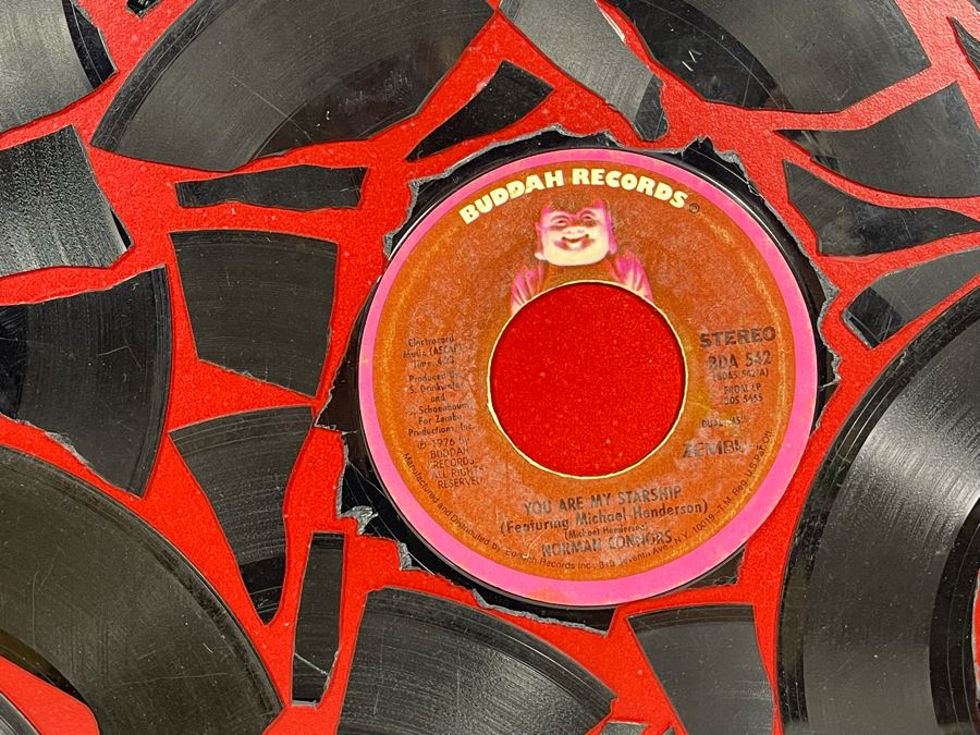 One Of A Kind 45 Vinyl Record Collage Signed Philip Pane 2016 23.5 X 18 [Photo 7]