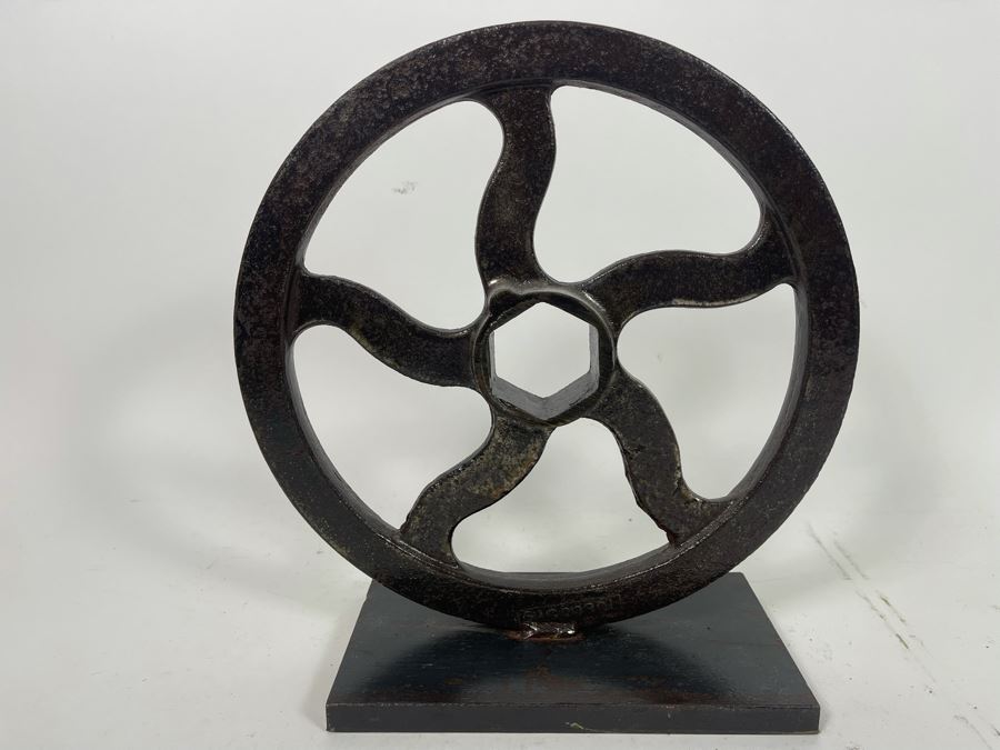 Industrial Metal Handle Sculpture 12W X 5D X 12.5H [Photo 8]