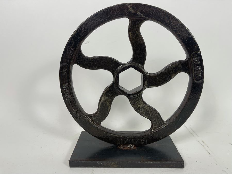 Industrial Metal Handle Sculpture 12W X 5D X 12.5H [Photo 2]