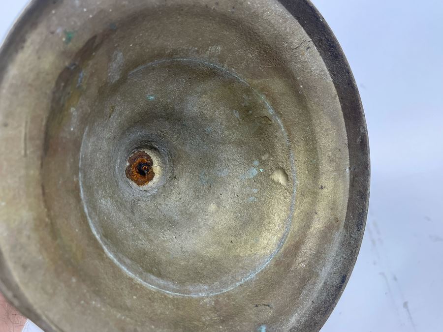 Vintage Etched Brass Dolphin Sculpture 7.5W X 10D X 21H [Photo 12]