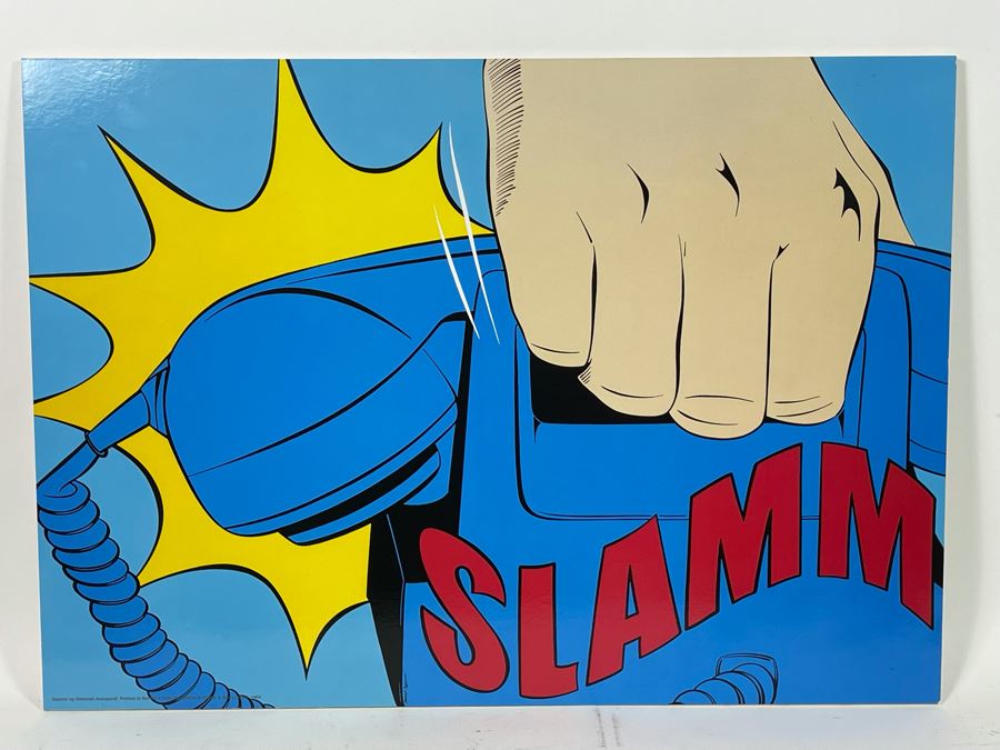 Vintage Pop Artwork Telephone Slamm! By Deborah Azzopardi 27.5W X 20H [Photo 3]