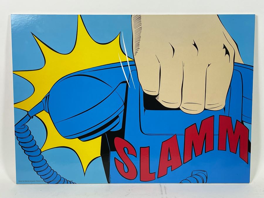 Vintage Pop Artwork Telephone Slamm! By Deborah Azzopardi 27.5W X 20H [Photo 2]