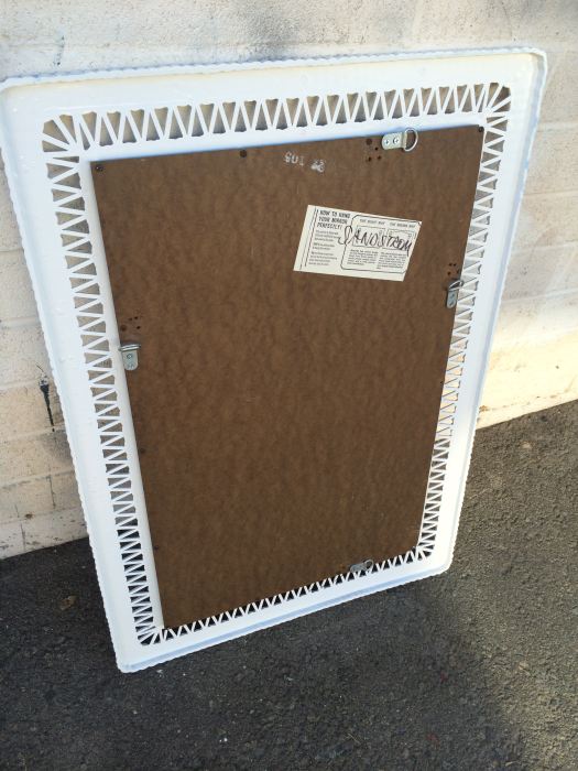 White Rectangular Mirror [Photo 2]