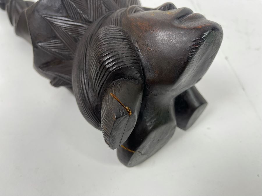 Vintage Carved Wooden Handled Cup 24H [Photo 12]