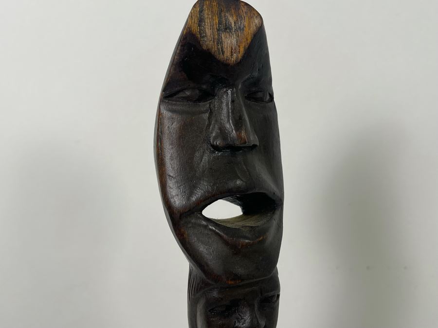 Vintage Carved Wooden Handled Cup 24H [Photo 9]