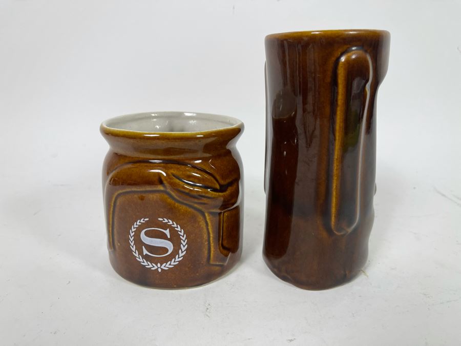 Pair Of Hawaiian Glazed Ceramic Cups Daga 4H And 6H [Photo 4]