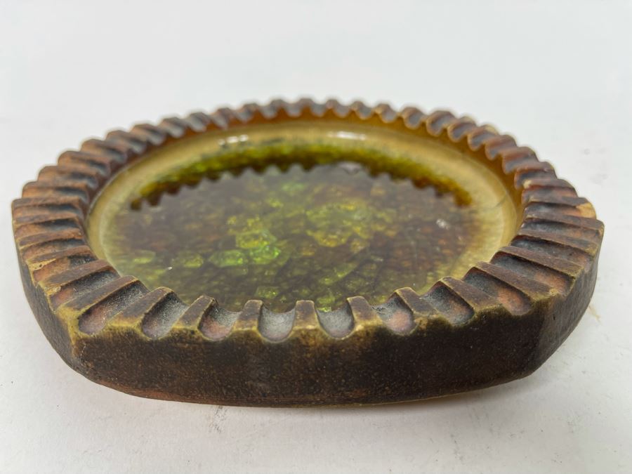 Vintage Mid-Century Signed Robert Maxwell Glazed Pottery 7W [Photo 3]