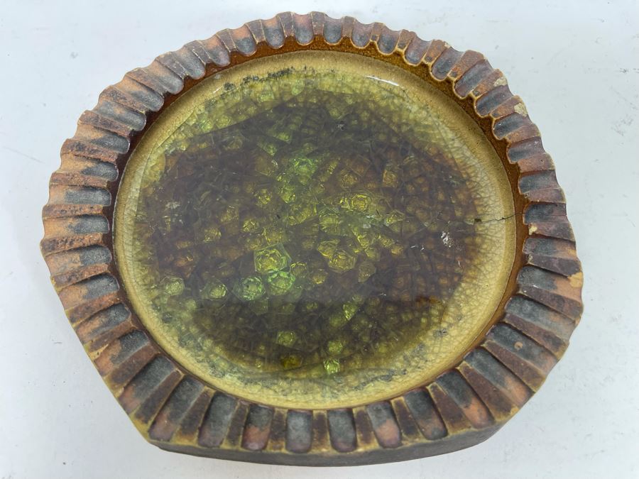 Vintage Mid-Century Signed Robert Maxwell Glazed Pottery 7W [Photo 2]