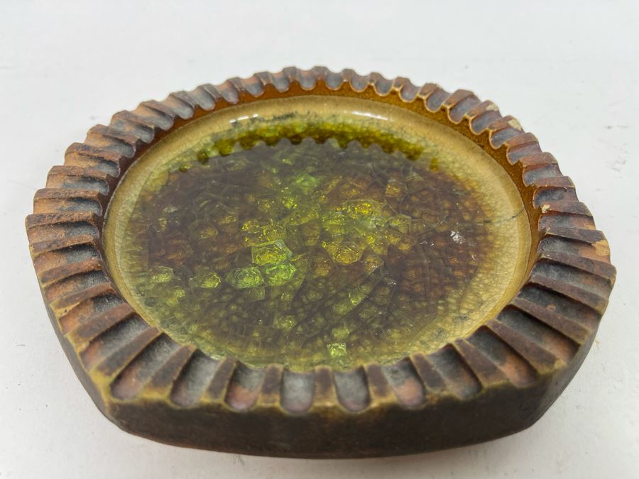 Vintage Mid-Century Signed Robert Maxwell Glazed Pottery 7W [Photo 4]