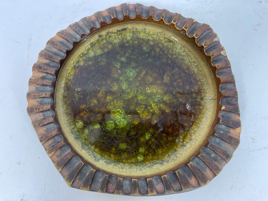 Vintage Mid-Century Signed Robert Maxwell Glazed Pottery 7W [Photo 5]