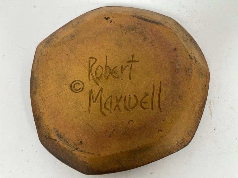Vintage Mid-Century Signed Robert Maxwell Glazed Pottery 7W [Photo 8]