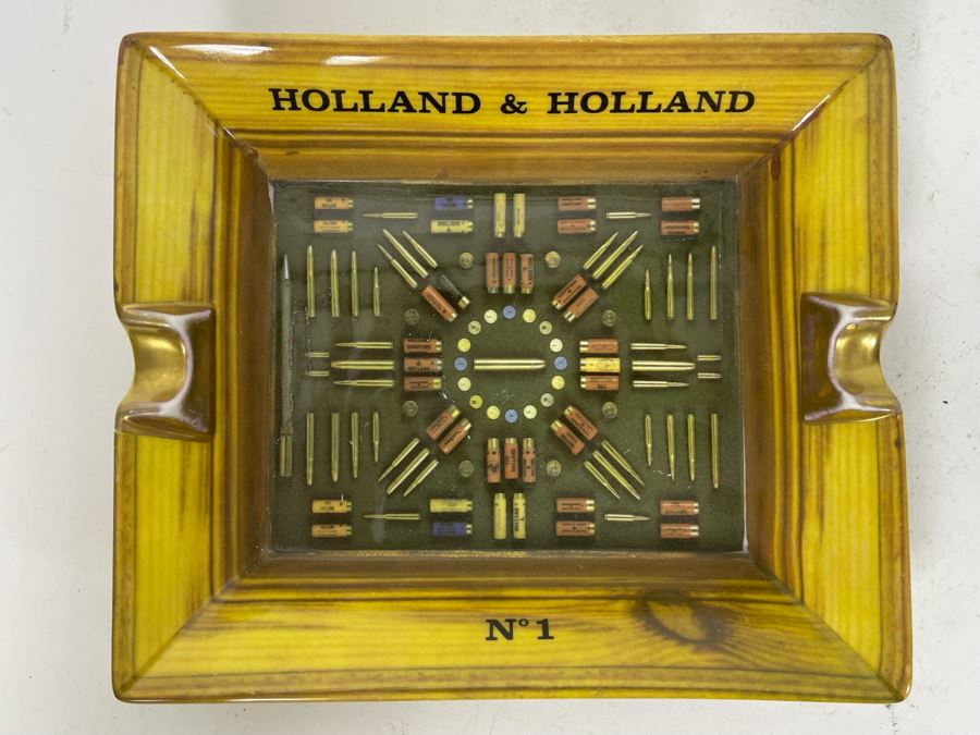 Holland & Holland No 1 Ammunition Motif London Ashtray 7W X 6D [Photo 6]