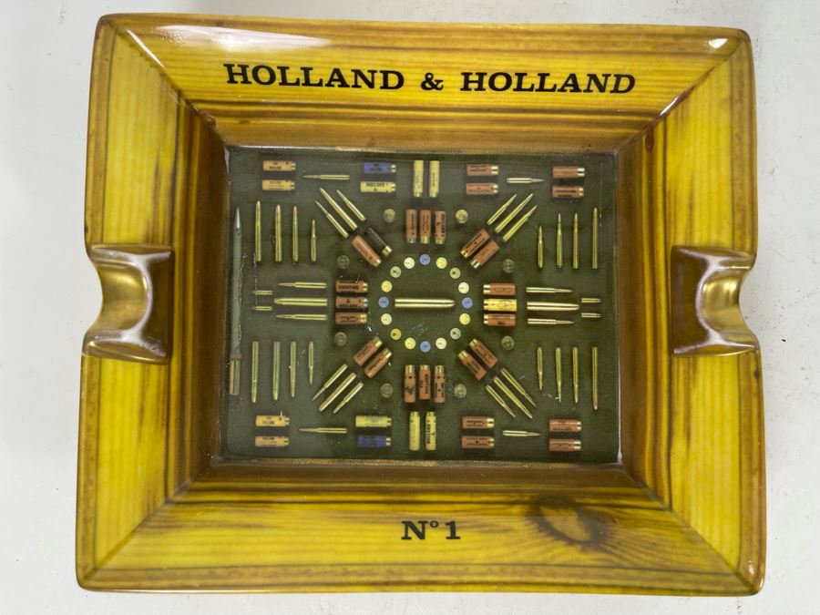 Holland & Holland No 1 Ammunition Motif London Ashtray 7W X 6D [Photo 3]