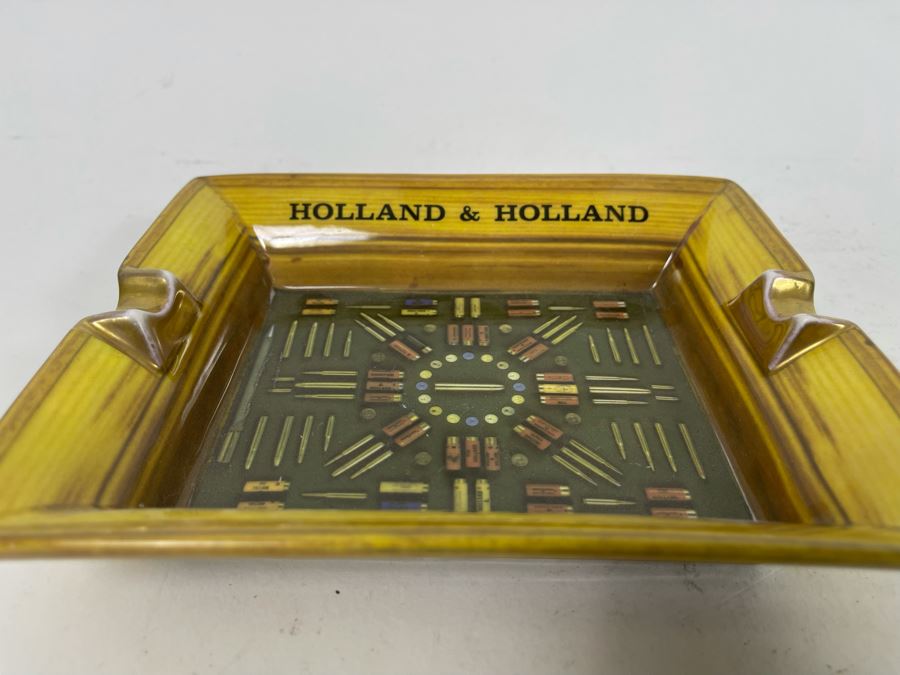Holland & Holland No 1 Ammunition Motif London Ashtray 7W X 6D [Photo 4]