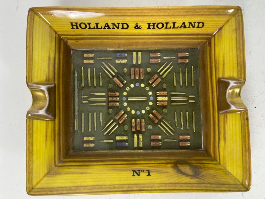 Holland & Holland No 1 Ammunition Motif London Ashtray 7W X 6D [Photo 2]