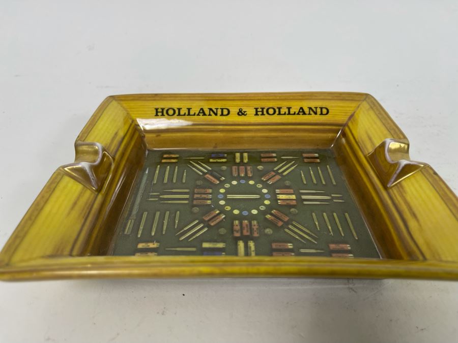 Holland & Holland No 1 Ammunition Motif London Ashtray 7W X 6D [Photo 5]