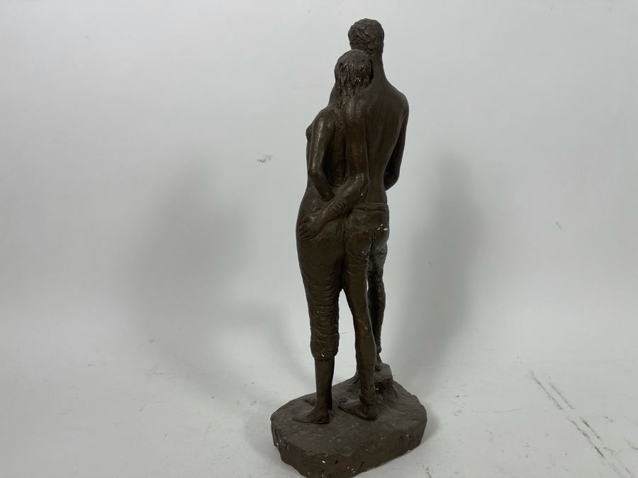Vintage Austin Productions 1965 Plaster Sculpture Of Standing Couple 6W X 14H [Photo 8]