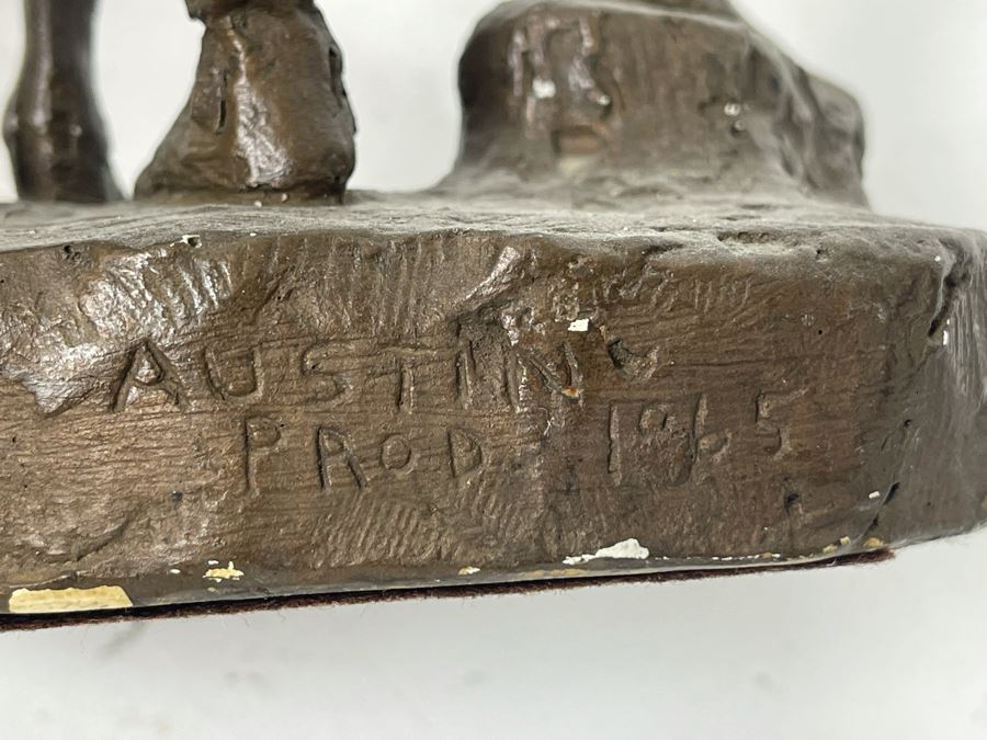 Vintage Austin Productions 1965 Plaster Sculpture Of Standing Couple 6W X 14H [Photo 9]