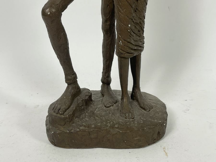 Vintage Austin Productions 1965 Plaster Sculpture Of Standing Couple 6W X 14H [Photo 6]