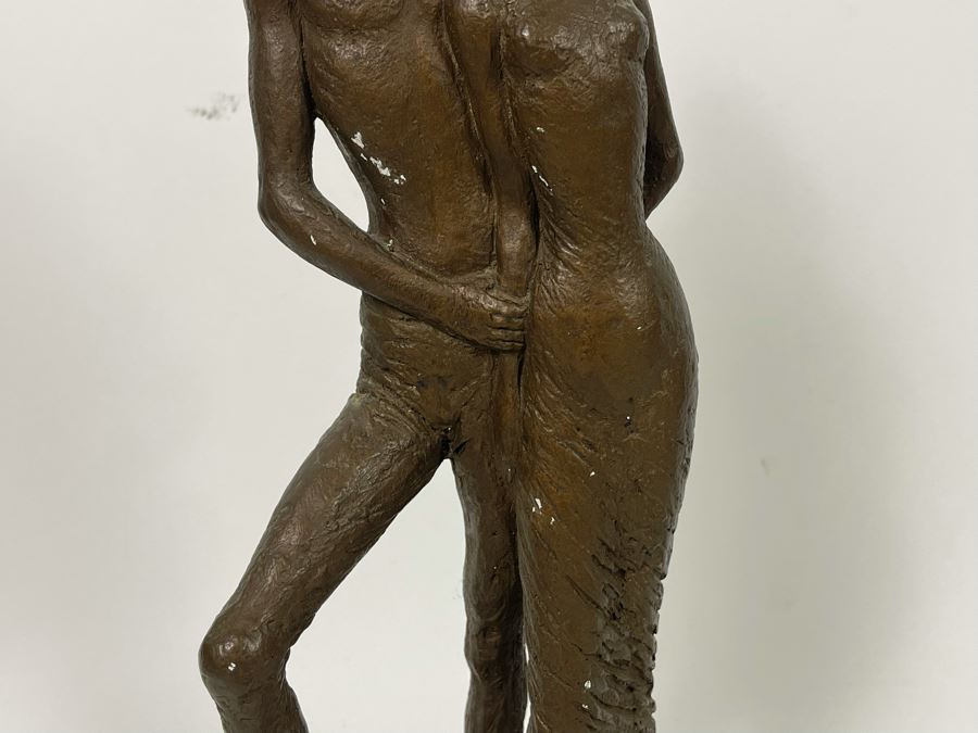 Vintage Austin Productions 1965 Plaster Sculpture Of Standing Couple 6W X 14H [Photo 5]