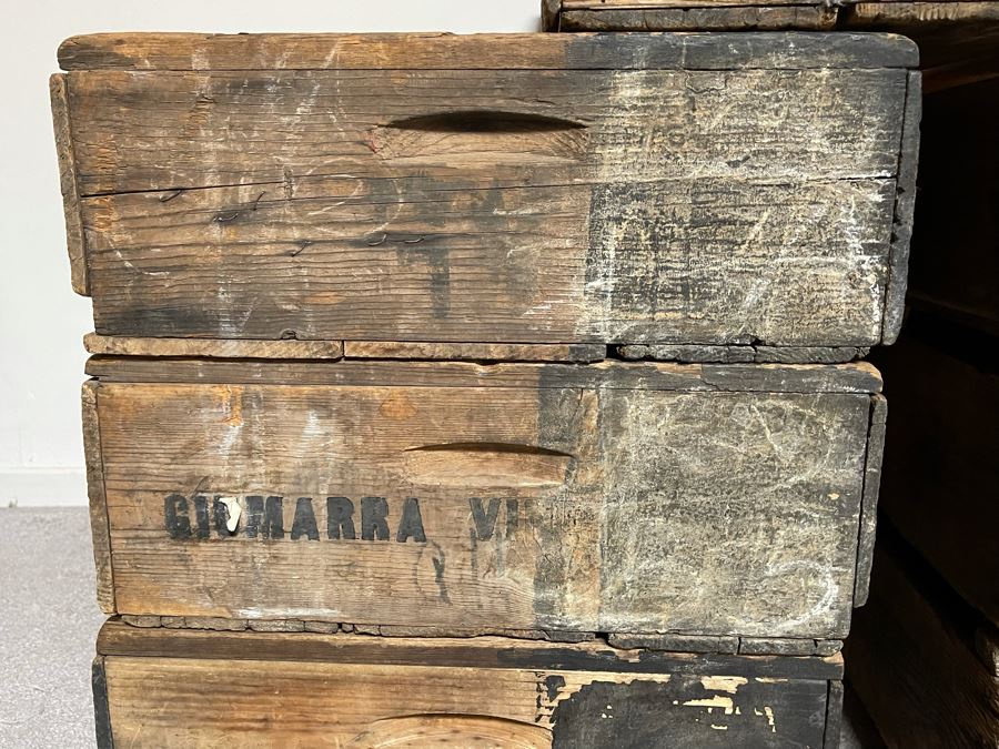 (7) Vintage Giumarra Vineyards Wooden Wine Crates 24W X 18D X 7H [Photo 7]