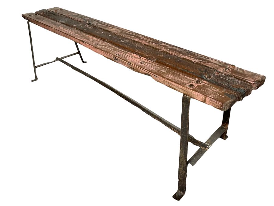 Industrial Shabby Chic Bench 70W X 21D X 19.5H [Photo 1]