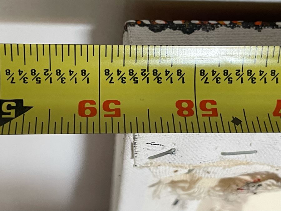 Large Original Aboriginal Bush Plum Dreaming Painting On Canvas By Cindy Morton (1976-2021) 65W X 27H Estimate $2,000 [Photo 11]