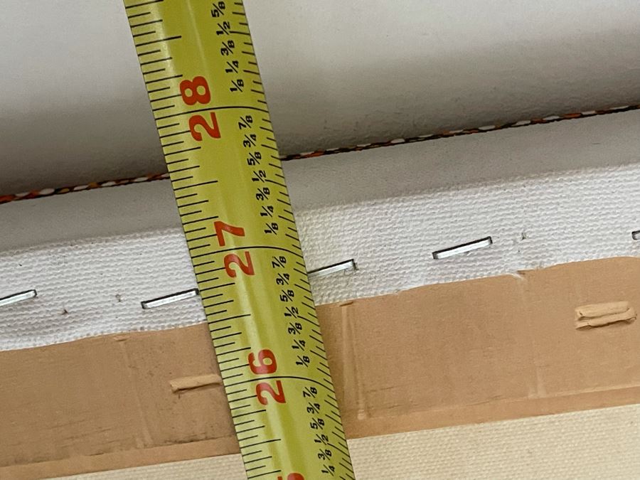 Large Original Aboriginal Bush Plum Dreaming Painting On Canvas By Cindy Morton (1976-2021) 65W X 27H Estimate $2,000 [Photo 12]