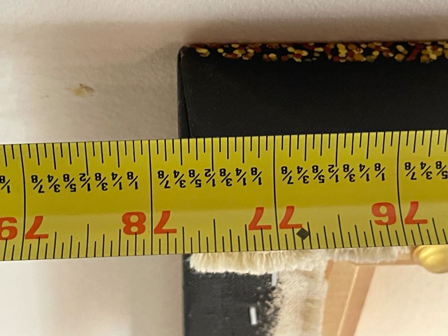 Large Original Aboriginal Wild Bush Leafs Painting On Canvas By Annie Nelson Napangardi Ti-Tree N.T. 78W X 40H Estimate $2,900 [Photo 11]