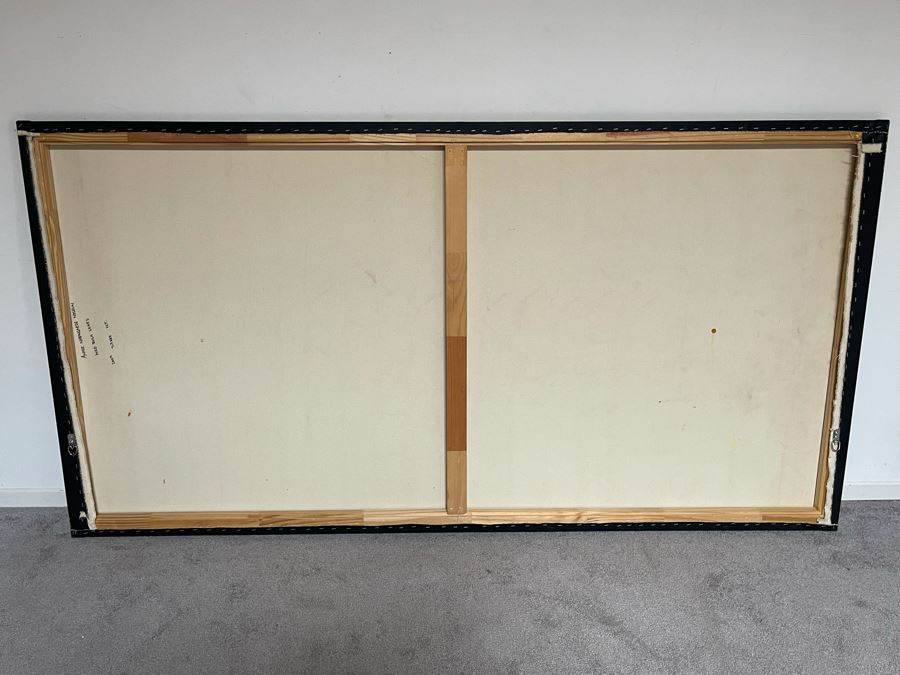 Large Original Aboriginal Wild Bush Leafs Painting On Canvas By Annie Nelson Napangardi Ti-Tree N.T. 78W X 40H Estimate $2,900 [Photo 8]