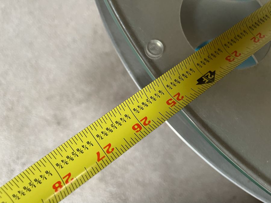 One-Of-A-Kind Artisan Made Table Constructed From An Old Bomb Casing And Early Hollywood Movie Film Reel 25R X 19H With Custom Bent Metal Chair [Photo 15]