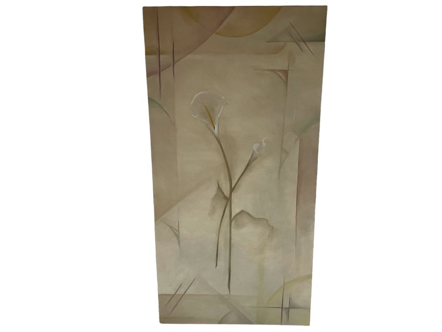 Original Still Life Painting Of Orchids On Canvas 24 X 48