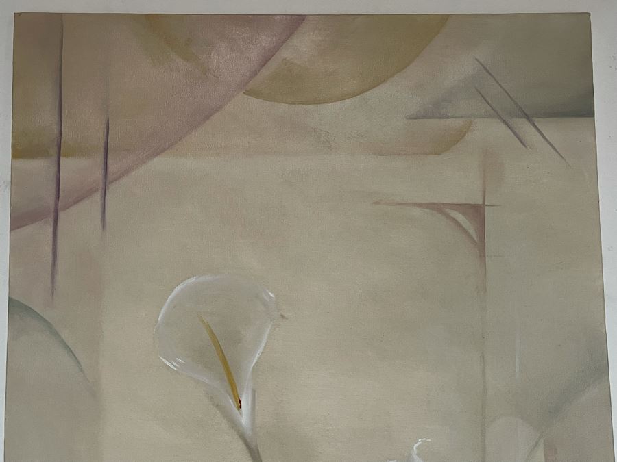 Original Still Life Painting Of Orchids On Canvas 24 X 48 [Photo 6]