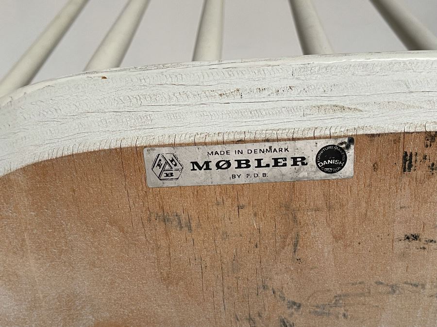 Mid-Century Danish Modern Chair By F.D.B. Mobler Made In Denmark 17W X 14.5D X 31H [Photo 8]