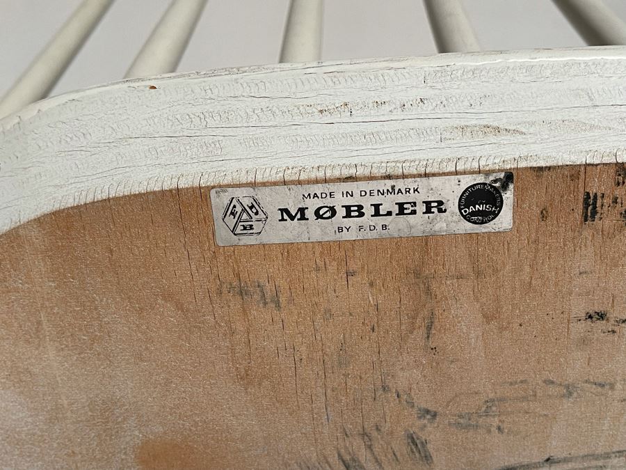 Mid-Century Danish Modern Chair By F.D.B. Mobler Made In Denmark 17W X 14.5D X 31H [Photo 7]