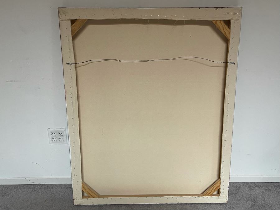 Original Floral Painting By A Magyar 2008 On Canvas 40 X 48 [Photo 12]