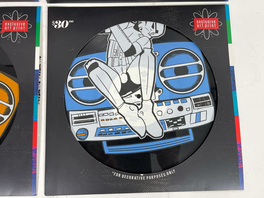Set Of Four Star Wars Prints On Vinyl Record Albums [Photo 5]