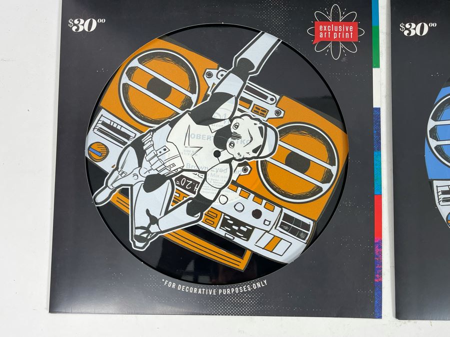 Set Of Four Star Wars Prints On Vinyl Record Albums [Photo 4]