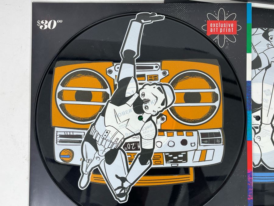 Set Of Four Star Wars Prints On Vinyl Record Albums [Photo 11]