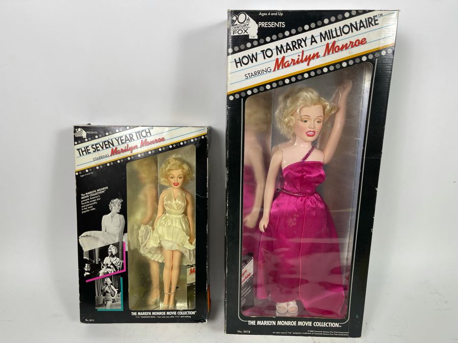 Pair Of Vintage Marilyn Monroe Action Figure Dolls In Original Boxes [Photo 3]