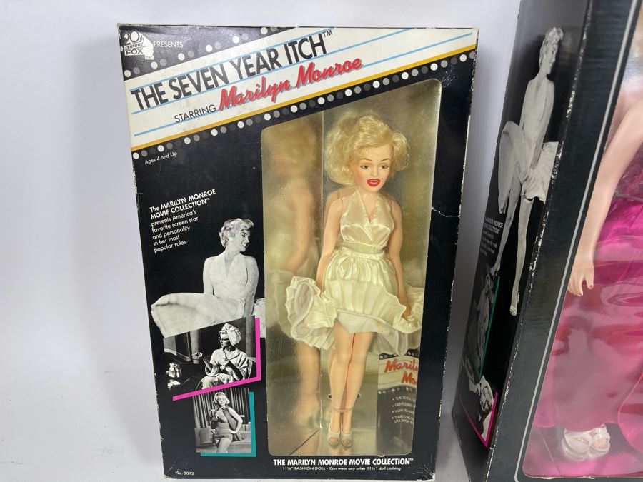 Pair Of Vintage Marilyn Monroe Action Figure Dolls In Original Boxes [Photo 4]