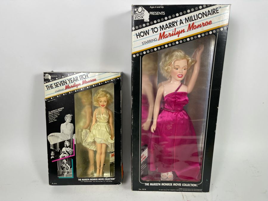Pair Of Vintage Marilyn Monroe Action Figure Dolls In Original Boxes [Photo 2]