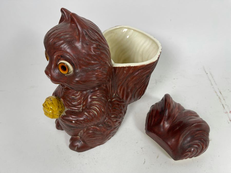 Vintage Mid-Century Squirrel Cookie Jar 6W X 9D X 9.5H [Photo 6]