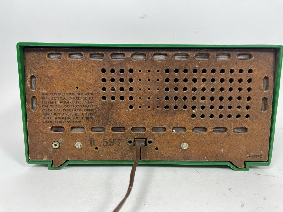 Mid-Century Philco Radio Vacuum Tubes Model D-597-124 12W X 6D X 6H Working [Photo 8]