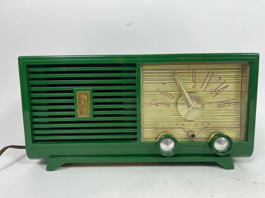 Mid-Century Philco Radio Vacuum Tubes Model D-597-124 12W X 6D X 6H Working [Photo 3]